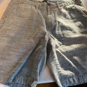 Mens Jachs Gray Shorts 34W Flat Front